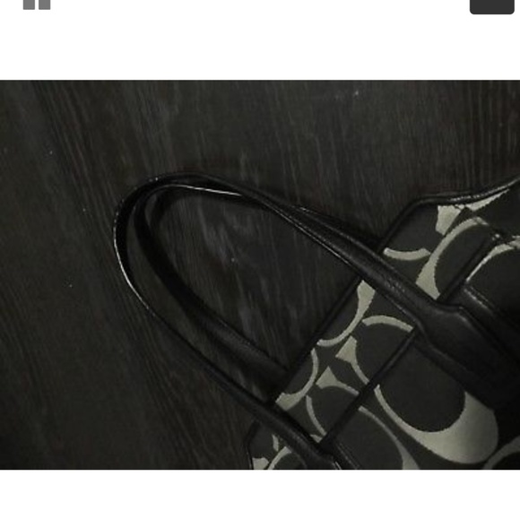 Coach Small Canvas Satchel Bag 2 way - Picture 5 of 6